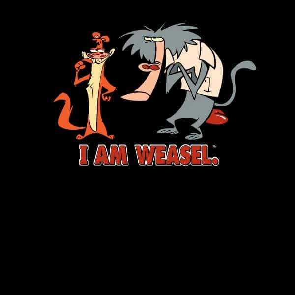 I Am Weasel Characters Hoodie - Black