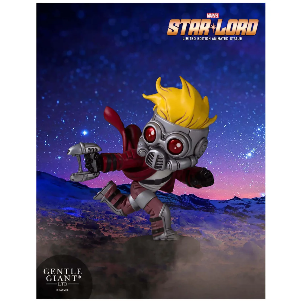 Statuette animée Star-Lord des Gardiens de la Galaxie de Marvel (10 cm) – Gentle Giant Image 1