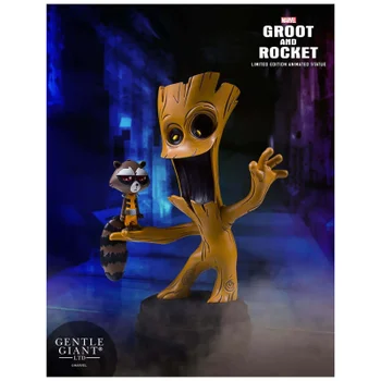 Statuette animée Groot & Rocket Racoon de Marvel Les Gardiens de la Galaxie (10 cm) – Gentle Giant