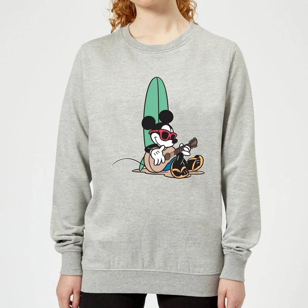 Disney Mickey Mouse Surf And Chill Women's Sweatshirt - Grey - 3XL - Gris Image 1