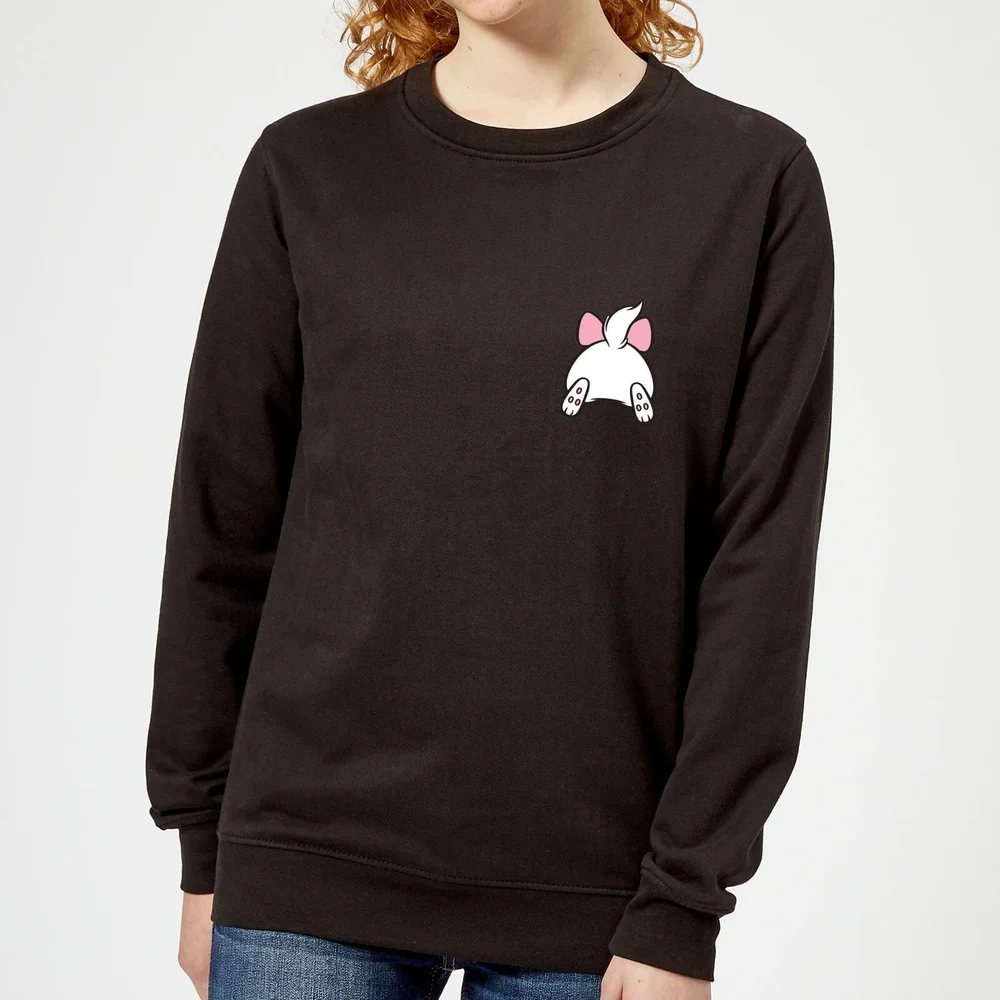 Disney Marie Backside Women's Sweatshirt - Black - XS Image 1