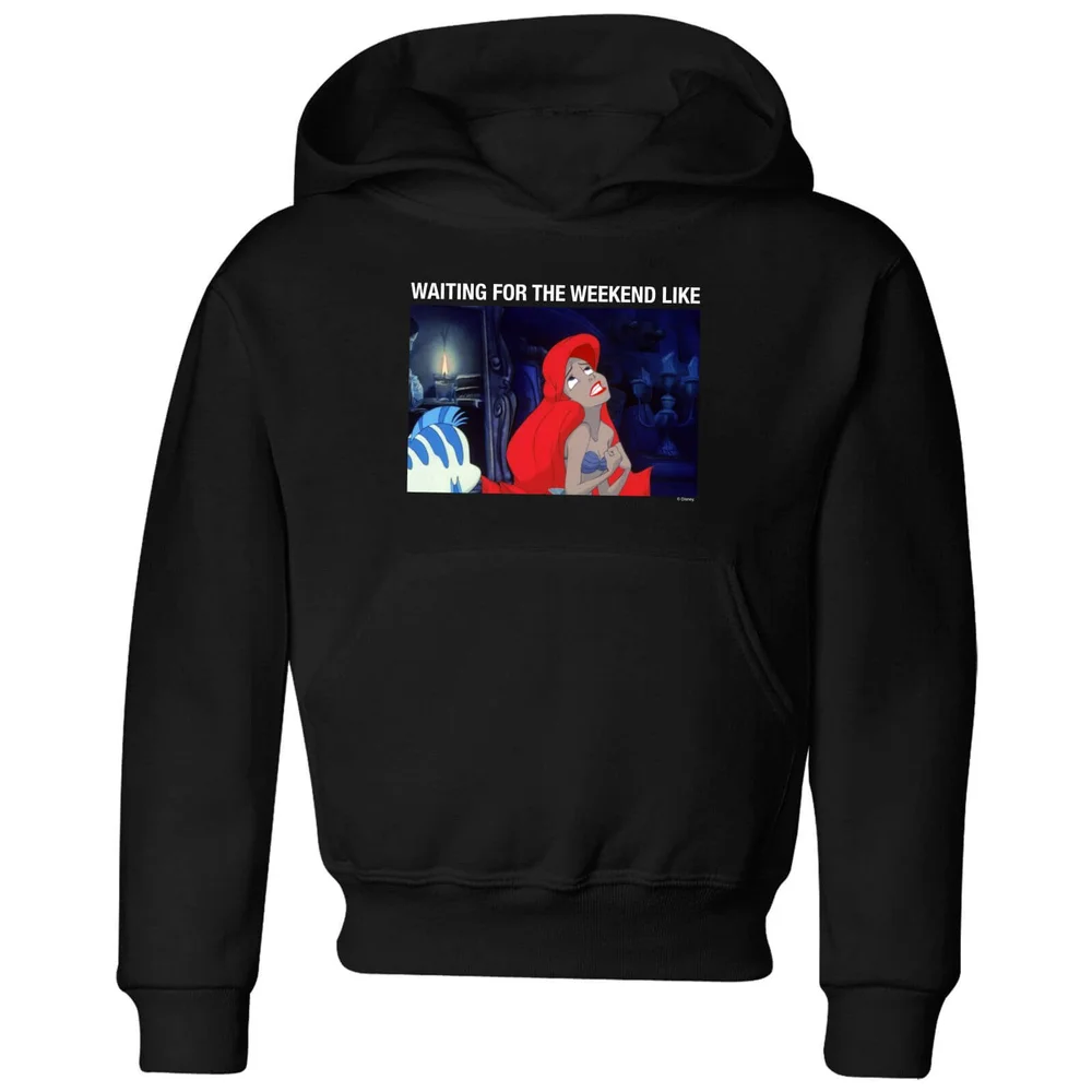 Disney The Little Mermaid Weekend Wait Kids' Hoodie - Black - 3-4 ans Image 1