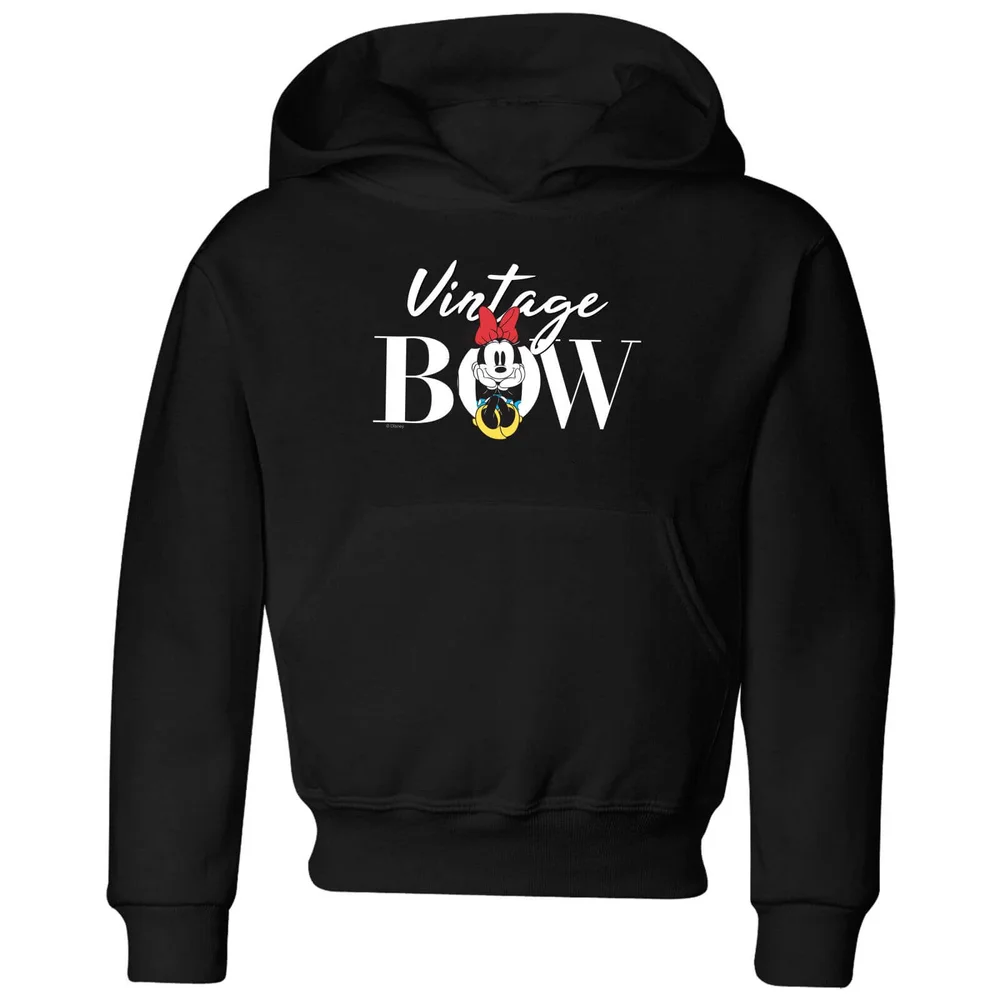 Disney Minnie Mouse Vintage Bow Kids' Hoodie - Black - 3-4 ans Image 1