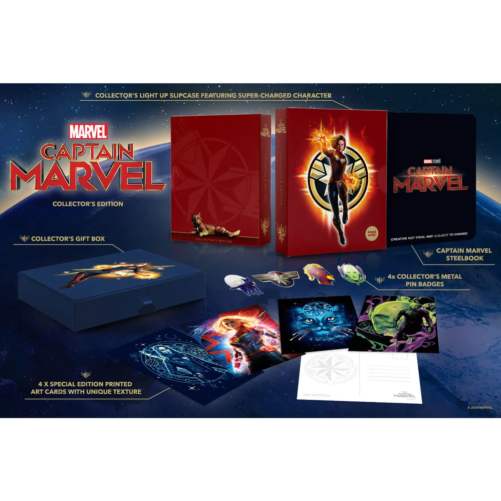 Captain Marvel 3D Coffret Edition Collector Exclusivité Zavvi (Blu-Ray 2D inclus) Image 1