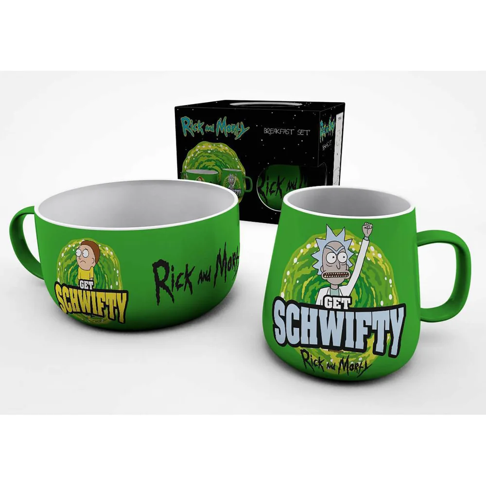 Rick and Morty (Get Schwifty) Breakfast Set Image 1