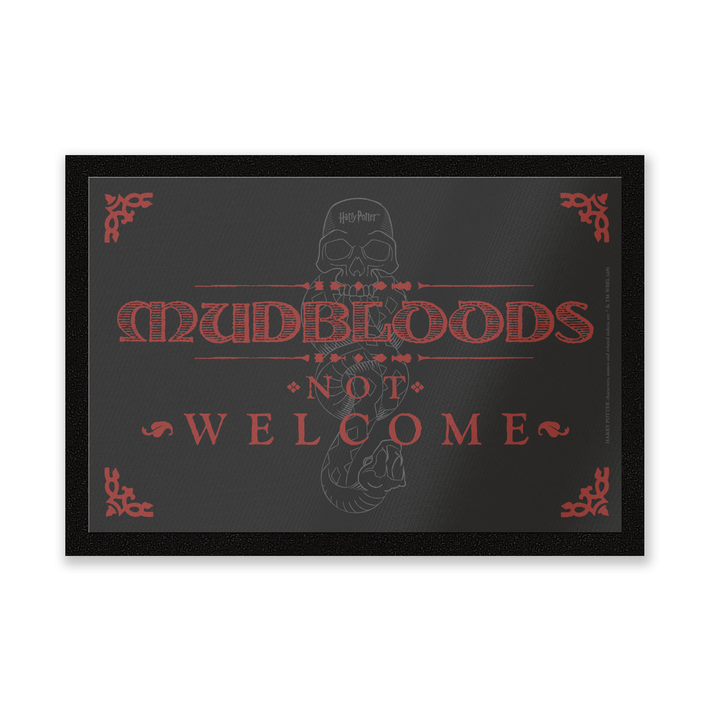 Paillasson Mudbloods Not Welcome Harry Potter Image 1