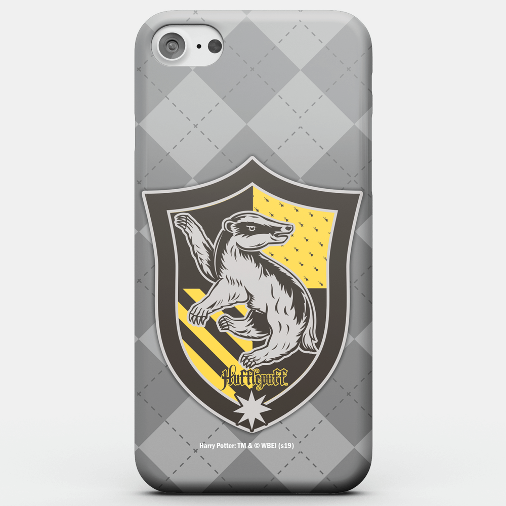 Coque Smartphone Écusson Poufsouffle - Harry Potter pour iPhone et Android - iPhone 5/5s - Coque Simple Matte Image 1