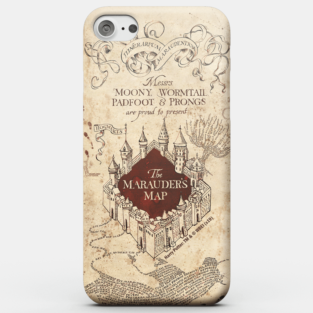 Coque Smartphone Carte du Maraudeur - Harry Potter pour iPhone et Android - iPhone 5/5s - Coque Simple Matte Image 1