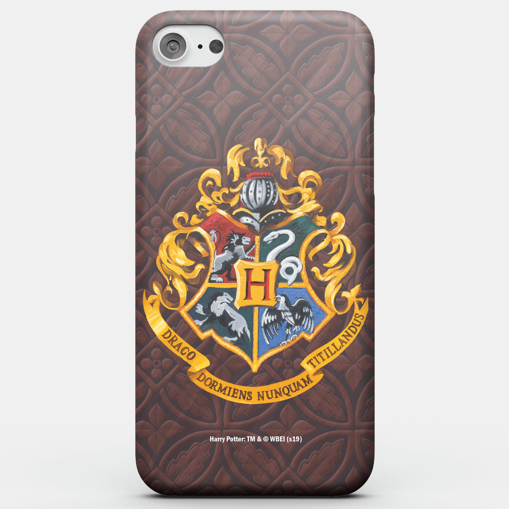 Coque Smartphone Écusson Poudlard - Harry Potter pour iPhone et Android - iPhone 5/5s - Coque Simple Matte Image 1
