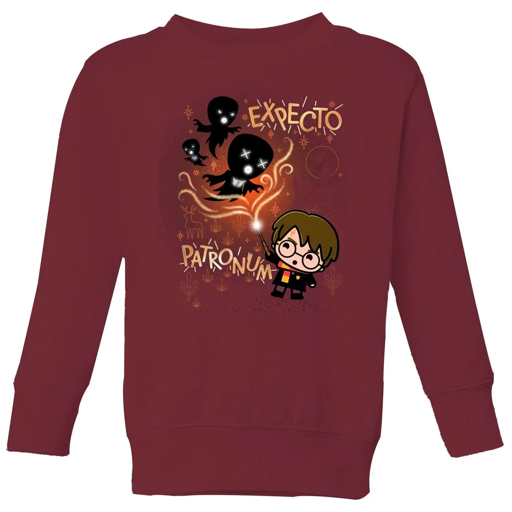 Harry Potter Kids Expecto Patronum Kids' Sweatshirt - Burgundy - 11-12 ans Image 1