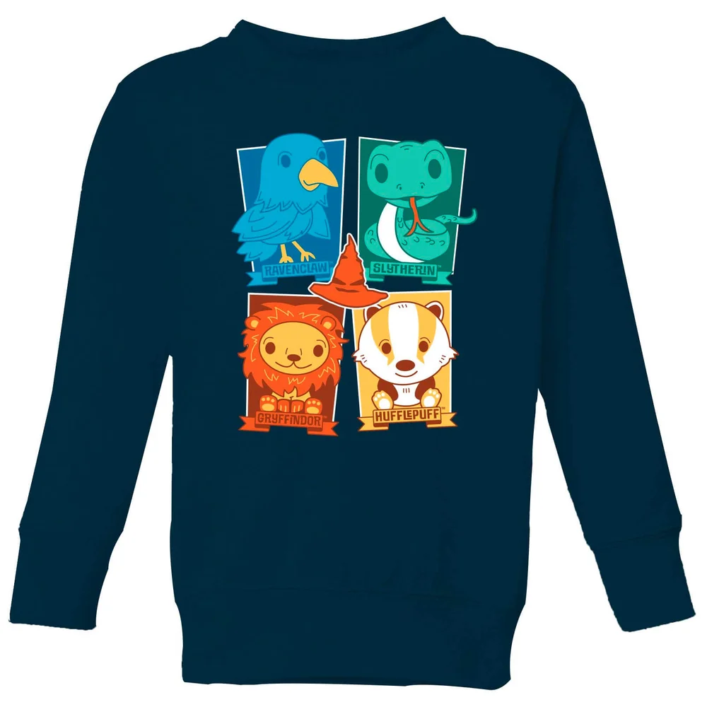 Harry Potter Kids Hogwarts Houses Kids' Sweatshirt - Navy - 9-10 ans Image 1