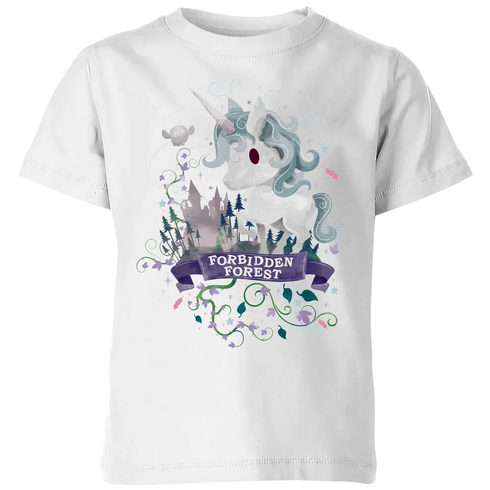 Harry Potter Kids Forbidden Forest Unicorn Kids' T-Shirt - White - 3-4 ans Image 1