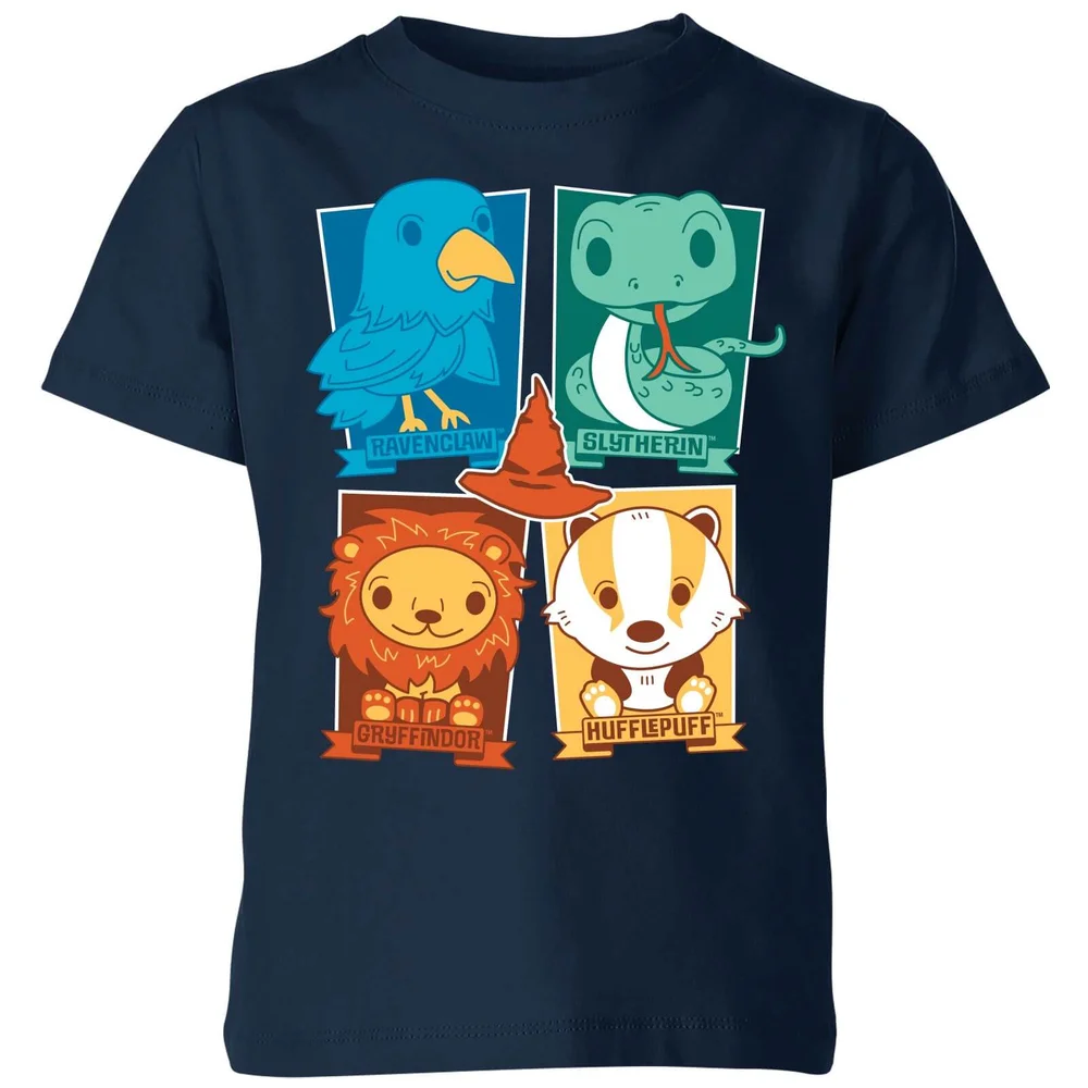 Harry Potter Kids Hogwarts Houses Kids' T-Shirt - Navy - 3-4 ans Image 1