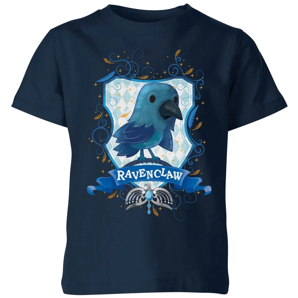 Harry Potter Kids Ravenclaw Crest Kids' T-Shirt - Navy - 3-4 ans Image 1