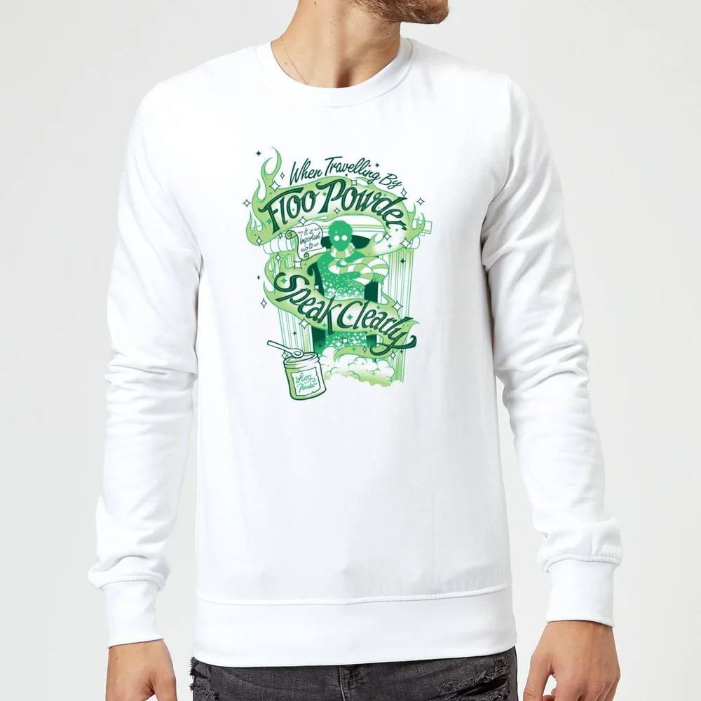 Harry Potter Floo Powder Sweatshirt - White - S Image 1