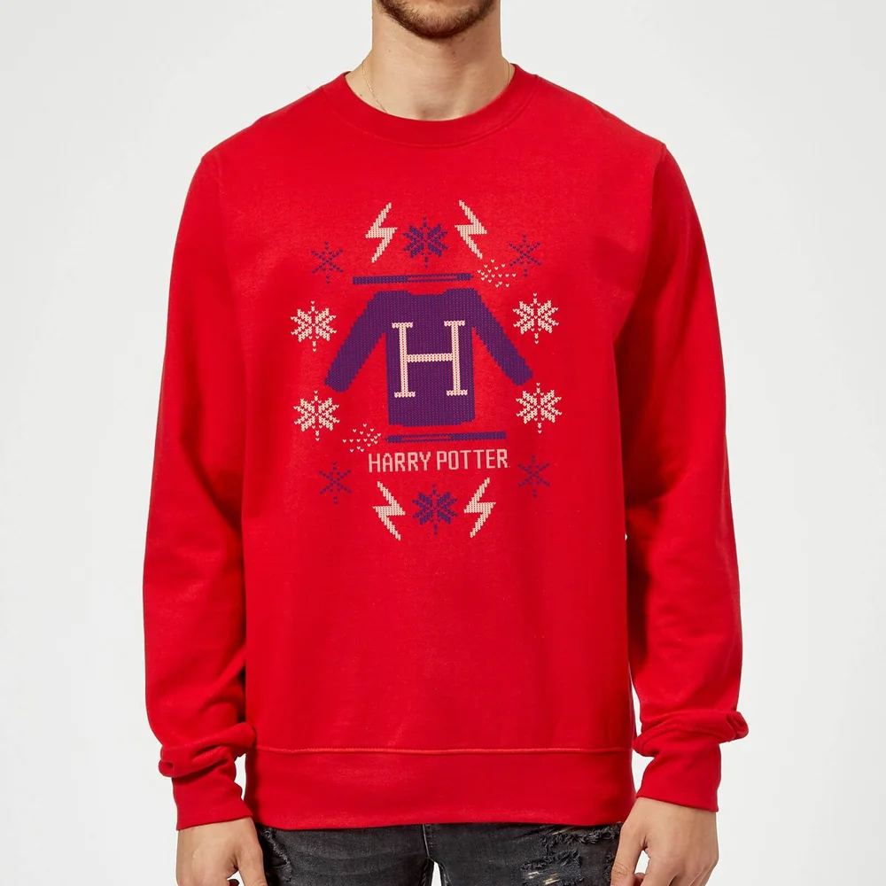 Harry Potter Christmas Sweater Sweatshirt - Rouge - S Image 1