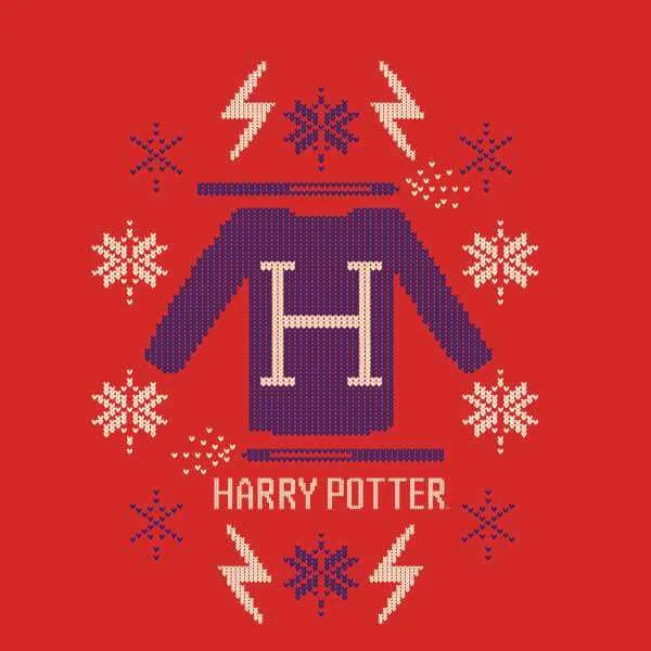 Harry Potter Christmas Sweater Sweatshirt - Rouge