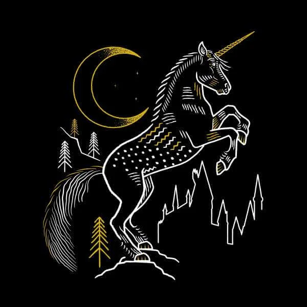 Harry Potter Unicorn Sweatshirt - Black