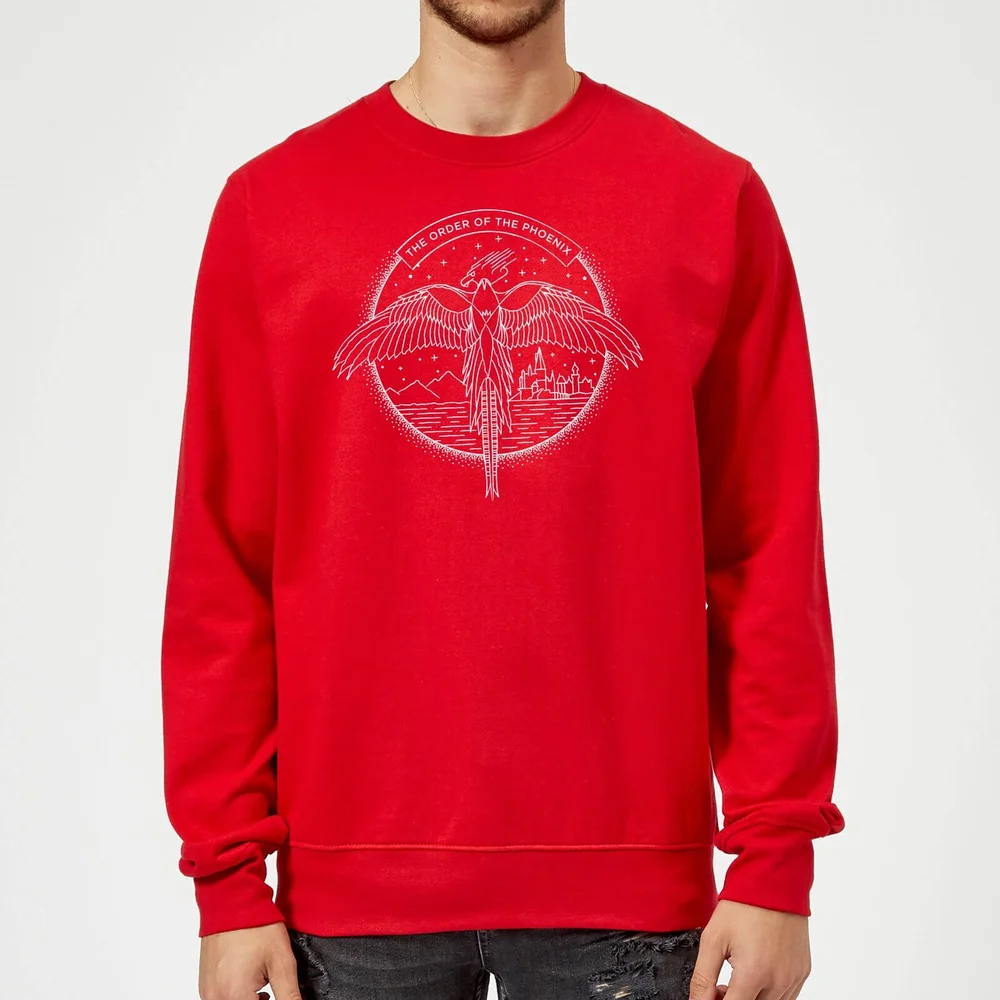 Harry Potter Order Of The Phoenix Sweatshirt - Red - S Image 1