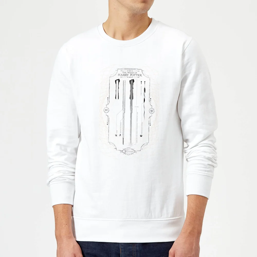Harry Potter Wand Of Harry Potter Sweatshirt - White - S Image 1