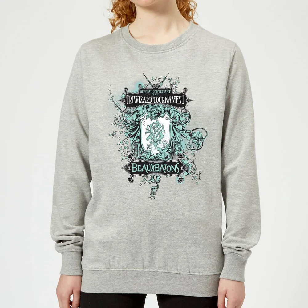 Harry Potter Triwizard Tournament Beauxbatons Women's Sweatshirt - Grey - 3XL - Gris Image 1