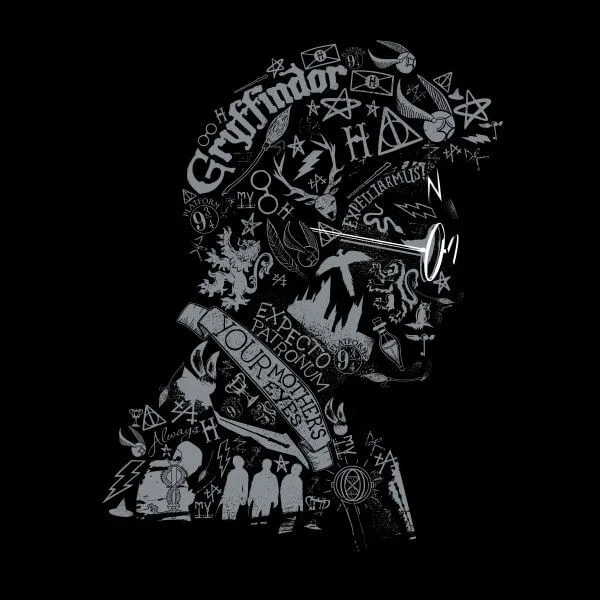 Harry Potter Harry Potter Head Women's T-Shirt - Black