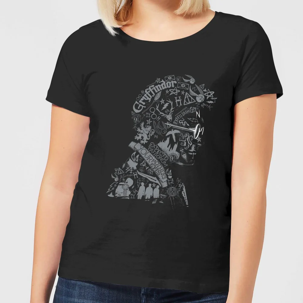 Harry Potter Harry Potter Head Women's T-Shirt - Black - S Image 1