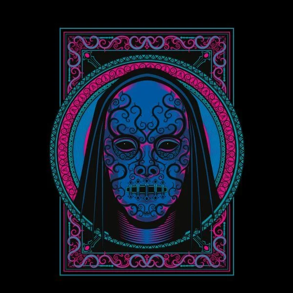Harry Potter Death Mask Women's T-Shirt - Black
