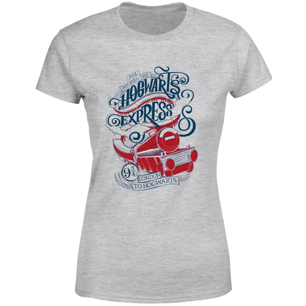 Harry Potter Hogwarts Express Women's T-Shirt - Grey - XS Image 1