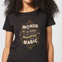 Harry Potter Words Are, In My Not So Humble Opinion Women's T-Shirt - Black - undefined undefined