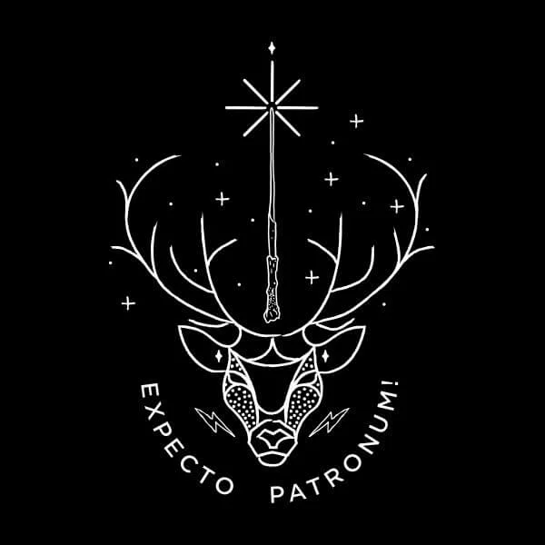 Harry Potter Expecto Patronum Women's T-Shirt - Black