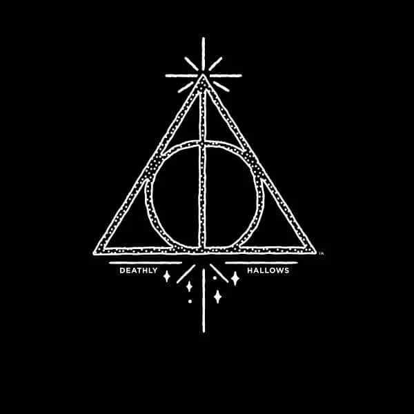 Harry Potter Deathly Hallows Women's T-Shirt - Black