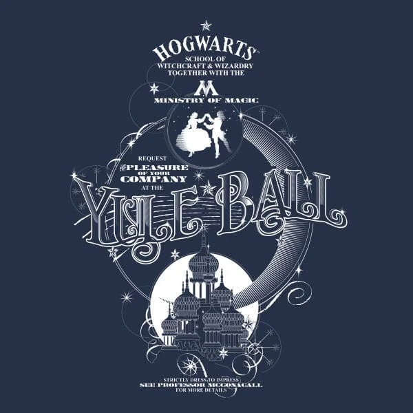 Harry Potter Yule Ball Women's T-Shirt - Navy