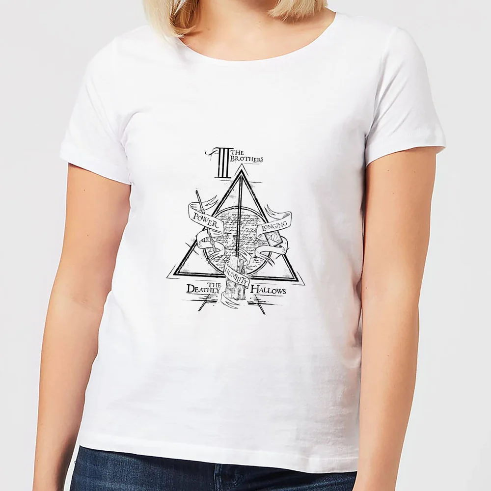 Harry Potter Three Dragons White Women's T-Shirt - White - S Image 1