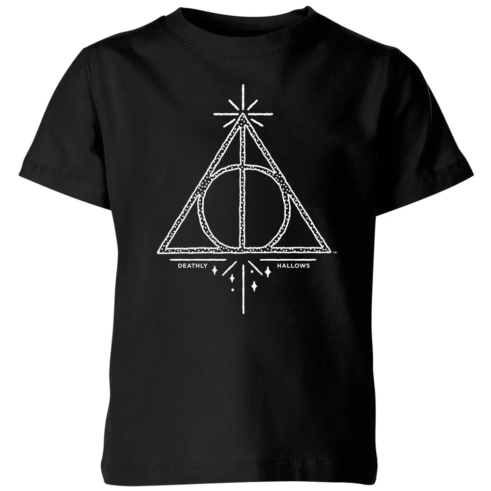 Harry Potter Deathly Hallows Kids' T-Shirt - Black - 3-4 ans Image 1