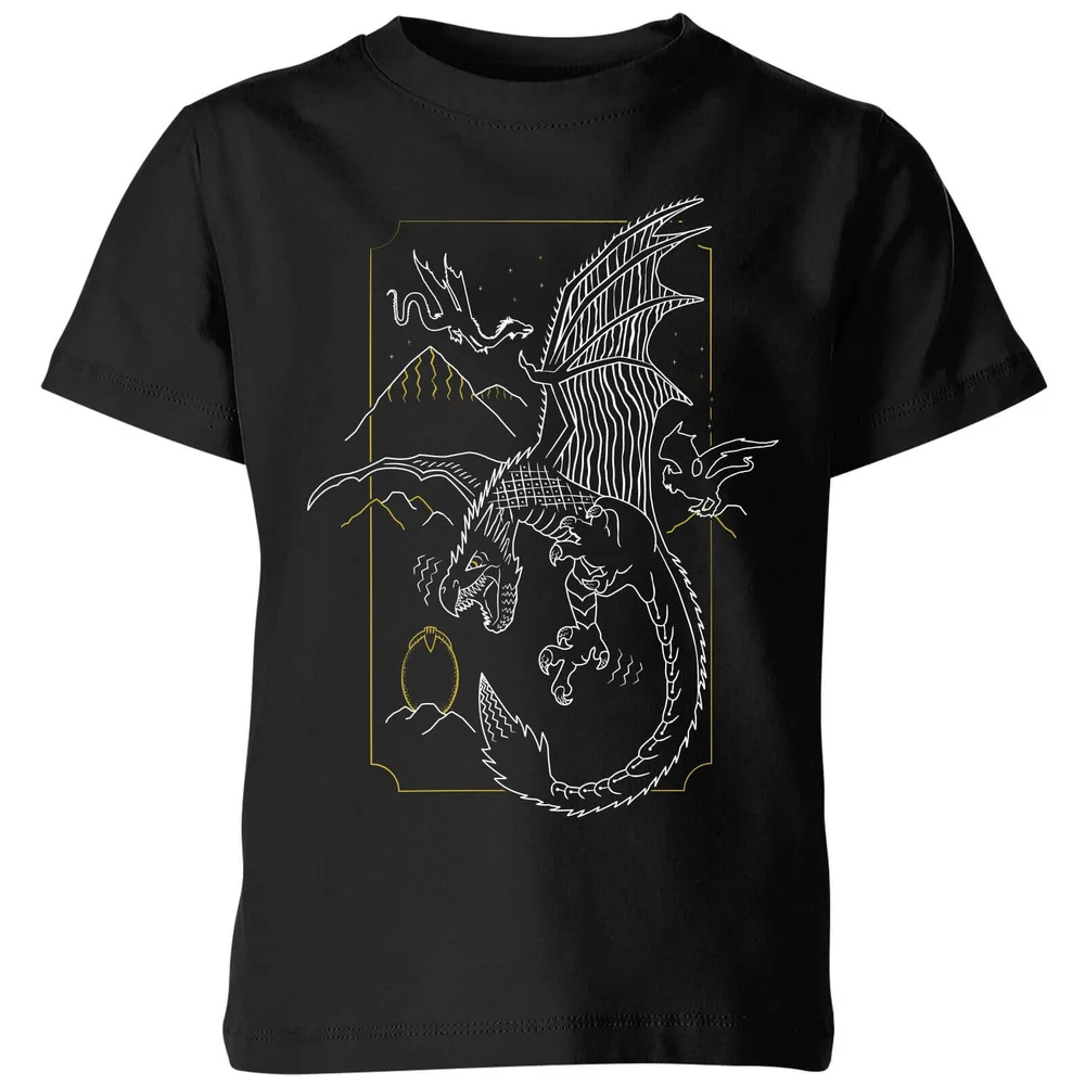 Harry Potter Hungarian Horntail Dragon Kids' T-Shirt - Black - 3-4 ans Image 1