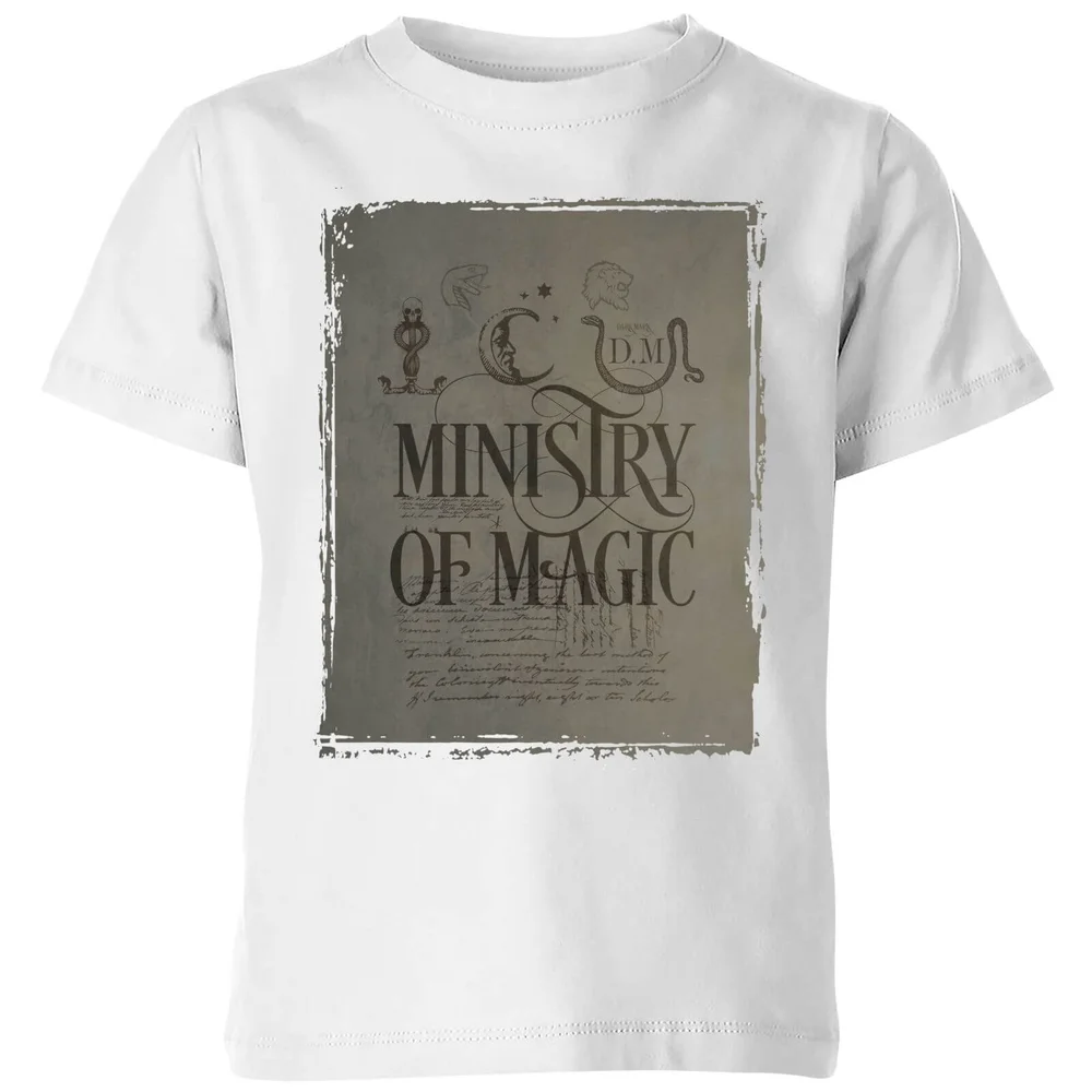 Harry Potter Ministry Of Magic Kids' T-Shirt - White - 3-4 ans Image 1