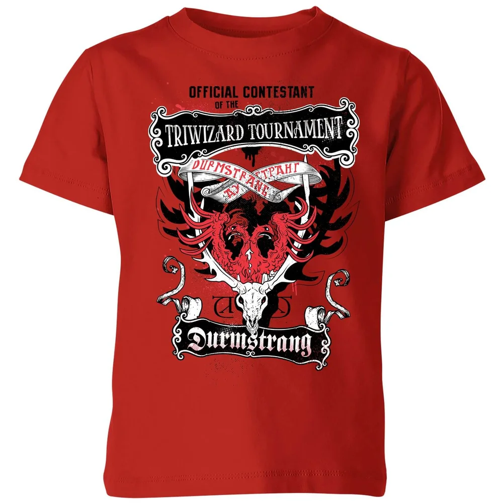 Harry Potter Triwizard Tournament Durmstrang Kids' T-Shirt - Red - 3-4 ans Image 1