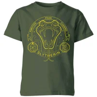 Harry Potter Slytherin Snake Badge Kids' T-Shirt - Forest Green - undefined undefined