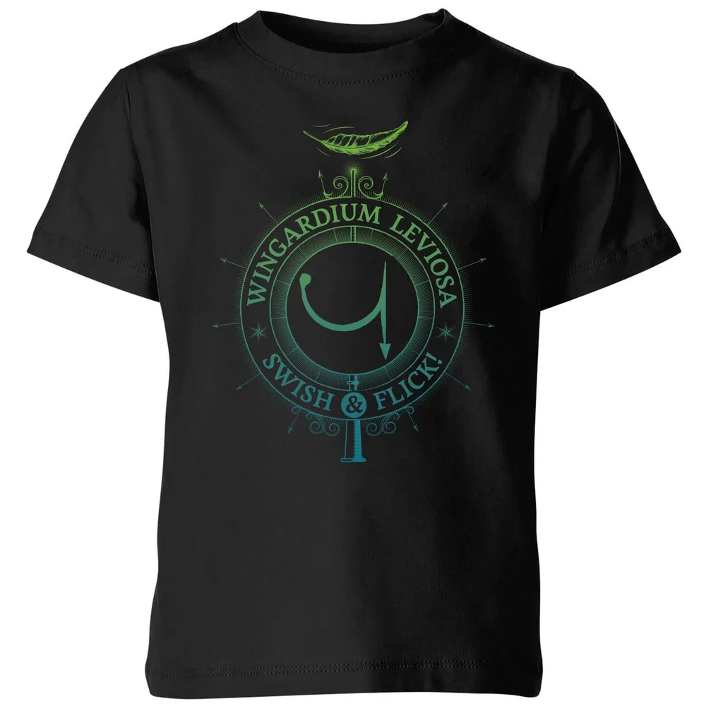 Harry Potter Wingardium Leviosa Kids' T-Shirt - Black - 3-4 ans Image 1