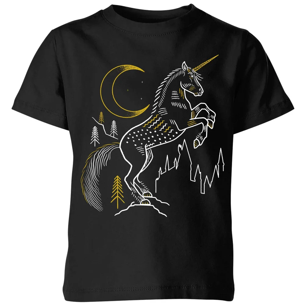 Harry Potter Unicorn Kids' T-Shirt - Black - 3-4 ans Image 1