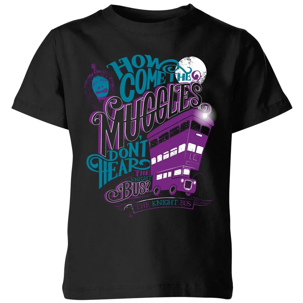 Harry Potter Knight Bus Kids' T-Shirt - Black - 3-4 ans Image 1