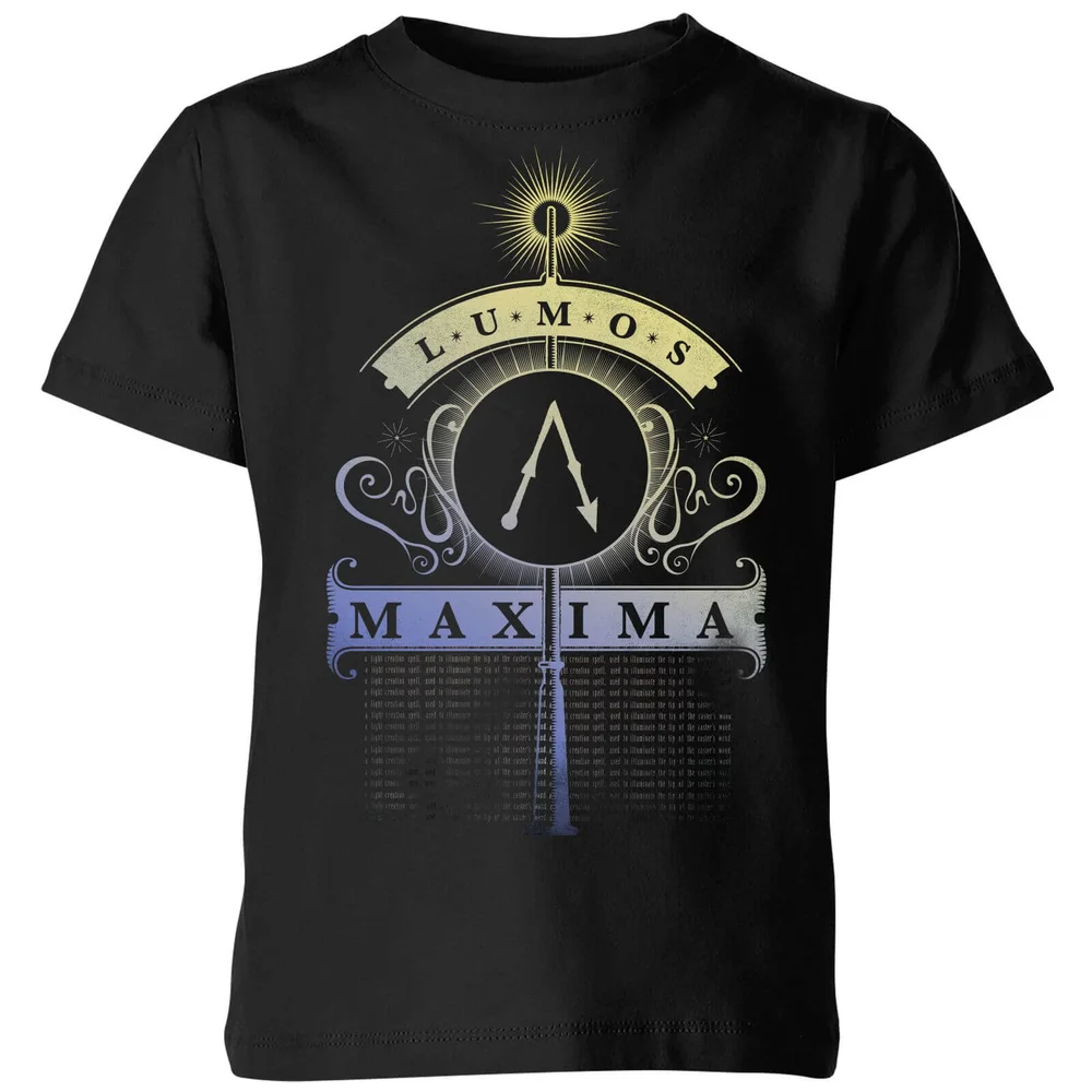 Harry Potter Lumos Maxima Kids' T-Shirt - Black - 3-4 ans Image 1