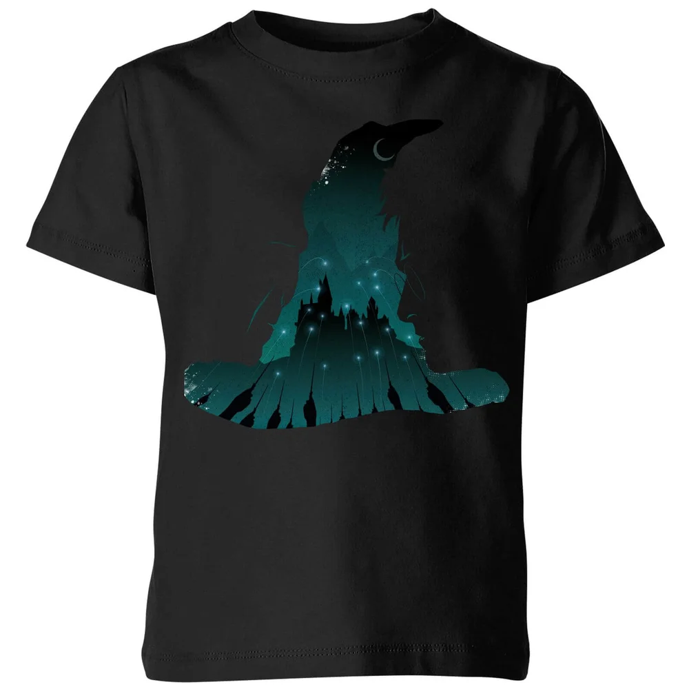 Harry Potter Sorting Hat Silhouette Kids' T-Shirt - Black - 3-4 ans Image 1