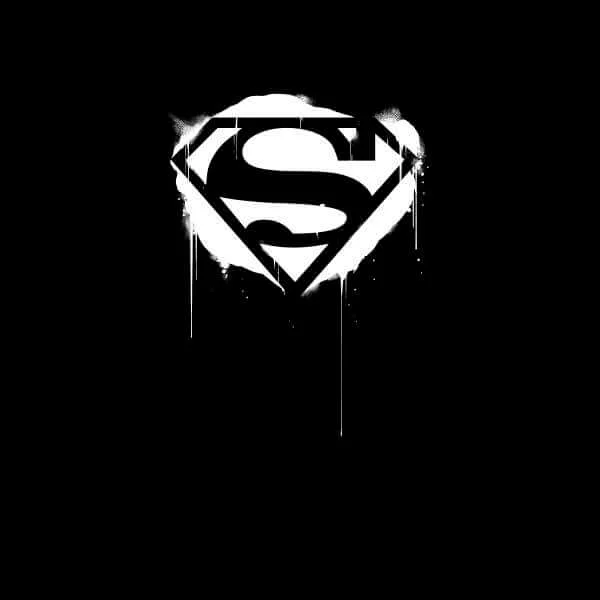 Justice League Graffiti Superman Hoodie - Black
