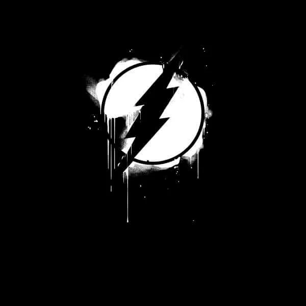 Justice League Graffiti The Flash Hoodie - Black