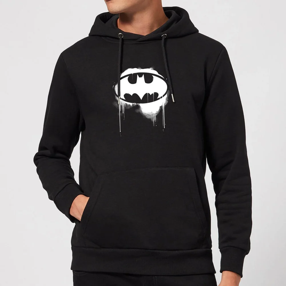 Justice League Graffiti Batman Hoodie - Black - S Image 1
