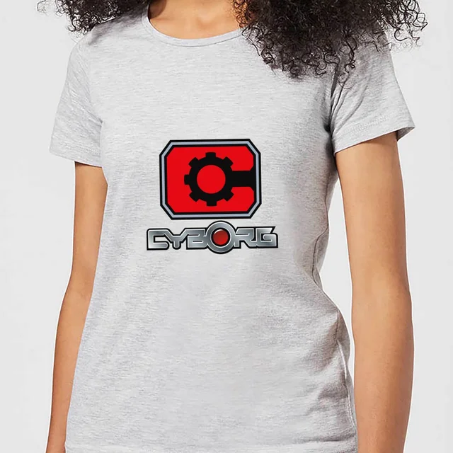 Justice League Cyborg Logo Women's T-Shirt - Grey