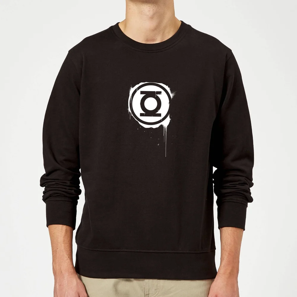 Justice League Graffiti Green Lantern Sweatshirt - Black - S Image 1