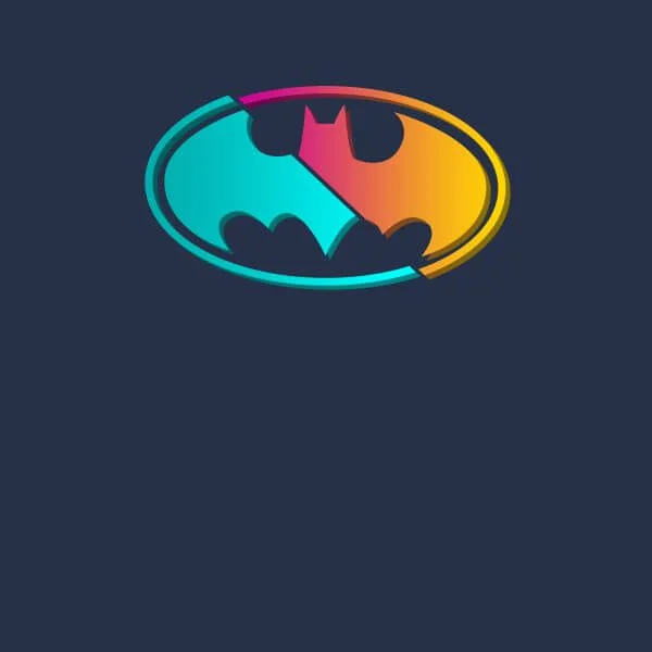 Justice League Neon Batman Women's T-Shirt - Navy